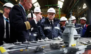 ‘Free France’: Macron reveals name of Europe’s largest warship