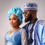 Akin Faminu & Kiky Festus Show Up in Soft Powder Blue Couple Style We Love