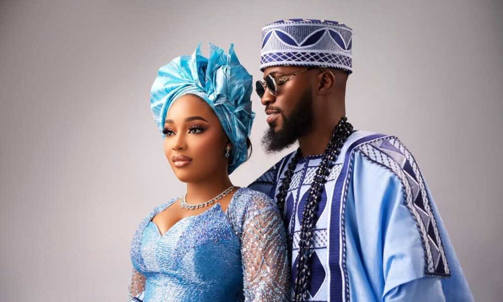 Akin Faminu & Kiky Festus Show Up in Soft Powder Blue Couple Style We Love