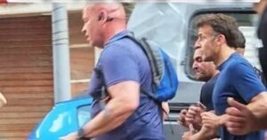 France’s Macron Goes for a Morning Jog in Alexandria
