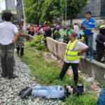 Man climbs city railway barrier, injured by train
