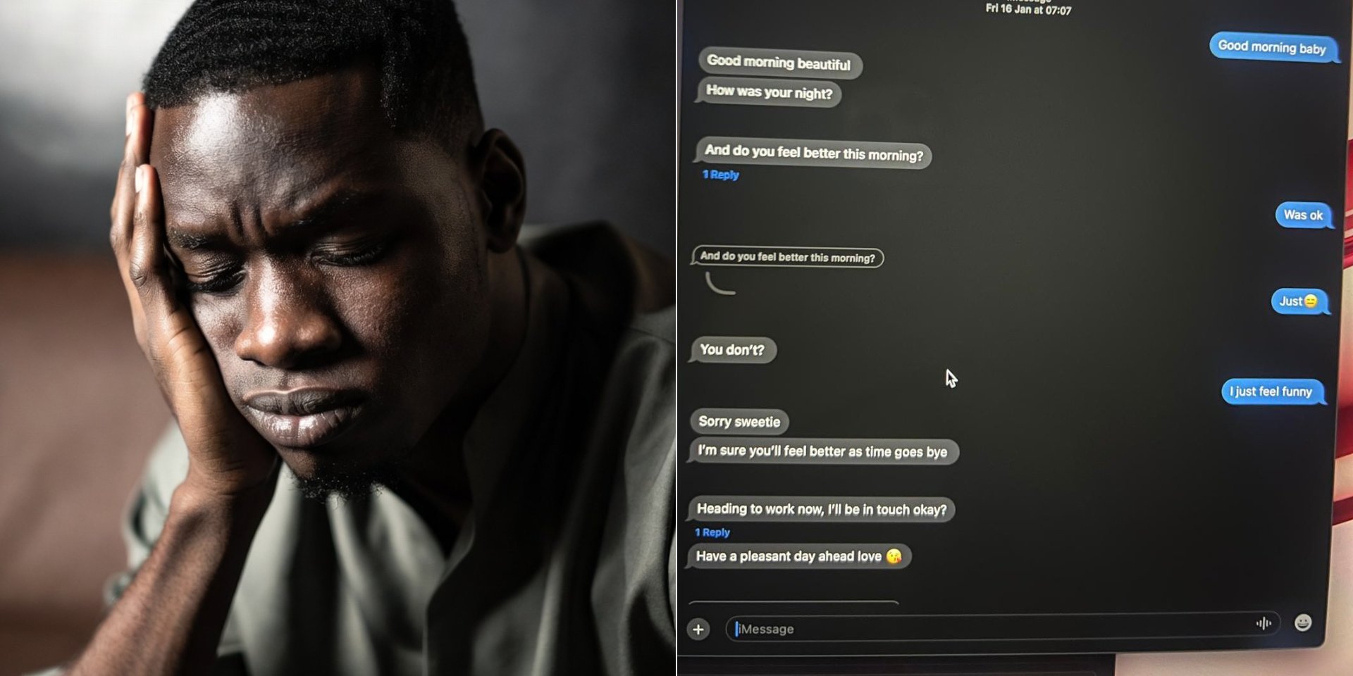 UK-Based Nigerian man shares emotional story of alleged betrayal
