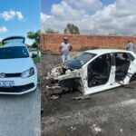 “It’s not easy” — South African man laments after discovering his car had been stripped of all its parts just hours after it was stolen