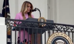 Melania Trump makes ‘breaking news’ announcement from White House balcony
