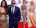 Amal Clooney dazzles in a gold gown as she joins her husband George, Rita Ora and Lily Collins at the star-studded King’s Trust 50th anniversary celebrations