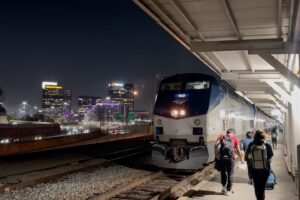 Midnight train from Georgia: A view of America from the tracks as airports struggle in the shutdown
