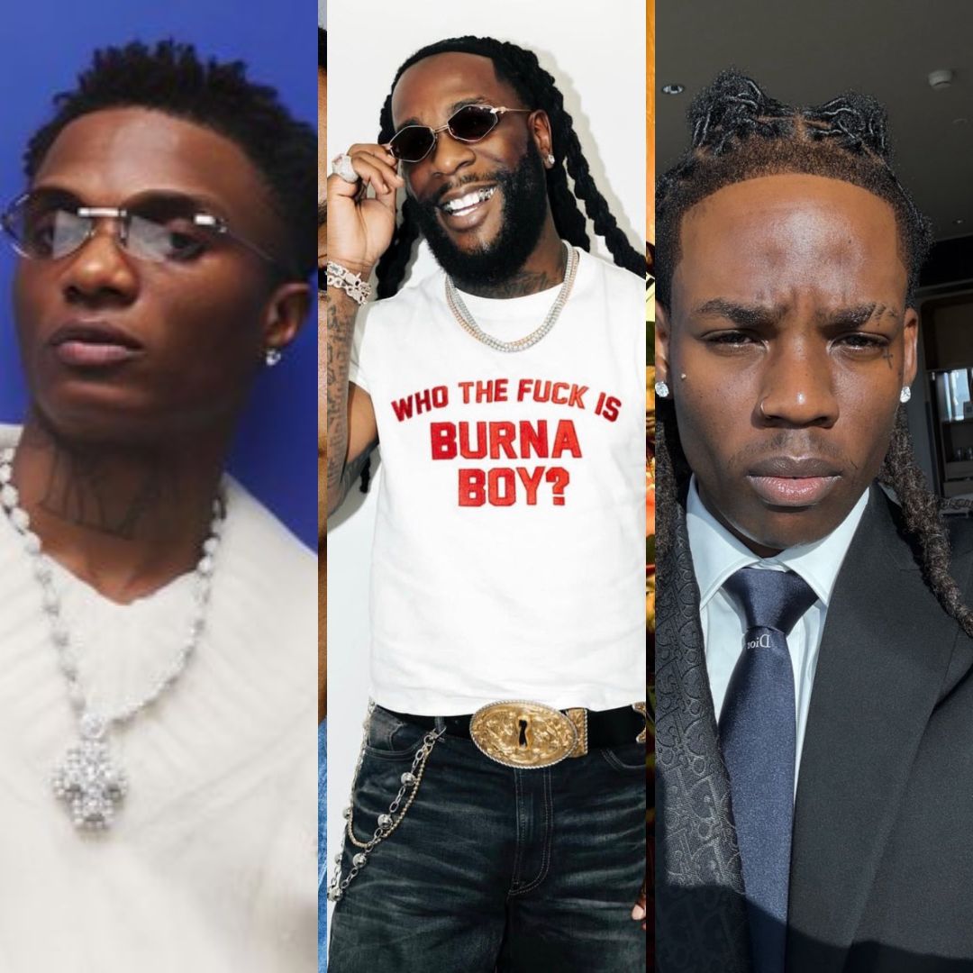 Wizkid, Burna Boy, and Rema nominated for AMAs “Best Afrobeats Artist”