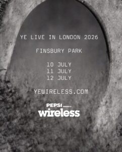 YE – fka Kanye West – To Headline Wireless Festival