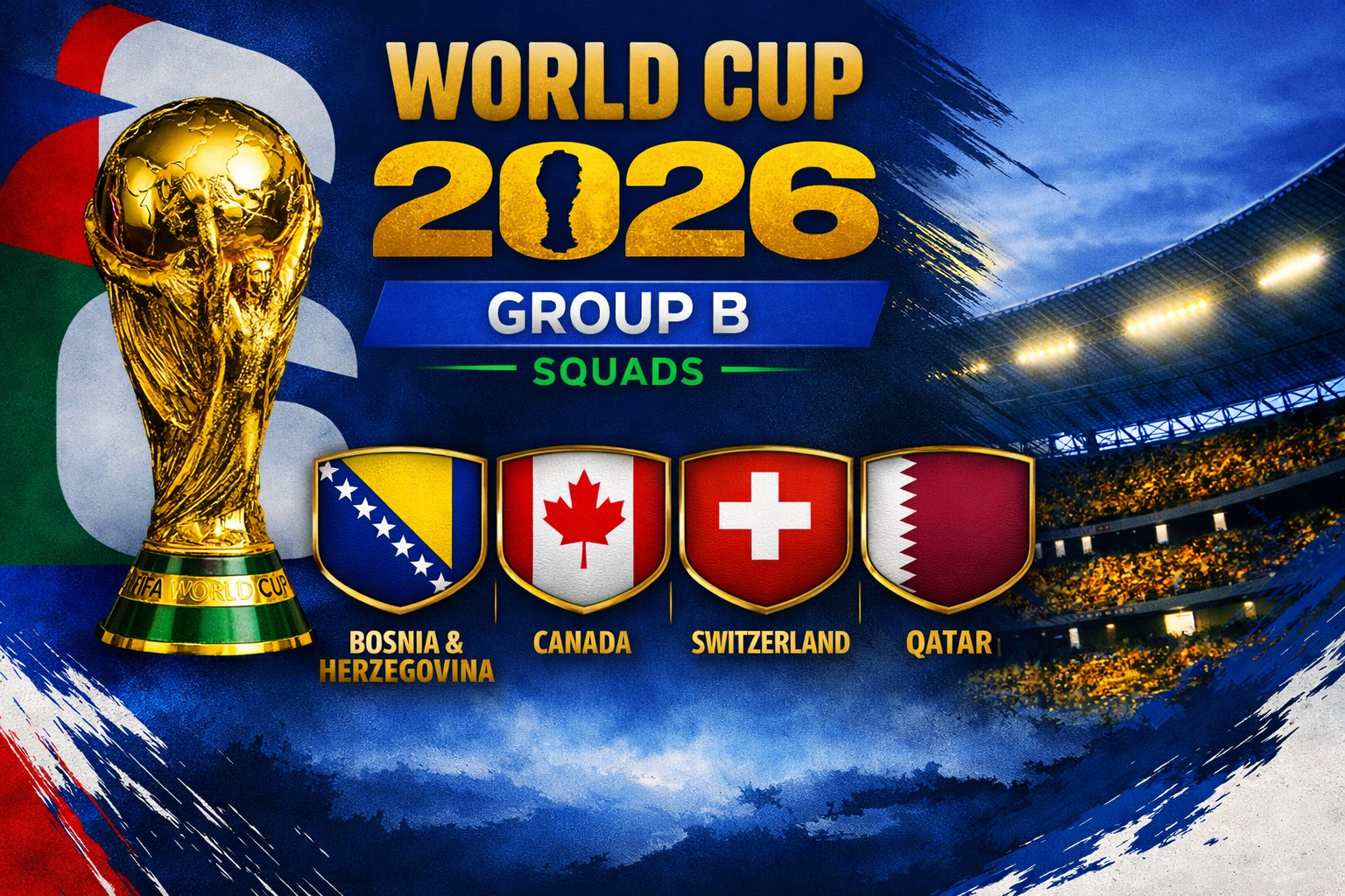 FIFA World Cup 2026:  Group B Squads