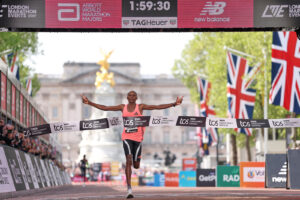 A record-breaking race and Catholic blessing highlight the role of faith for Kenyan runners