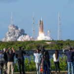 Artemis 2 crew blasts off on historic moon mission