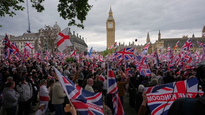 ‘Our country is falling apart’: Meeting the far right on London’s divided streets