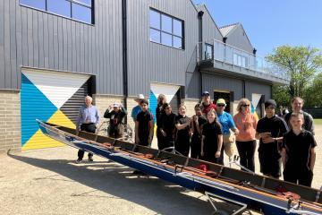 Rare six-seat sculling vessel given to city rowing club