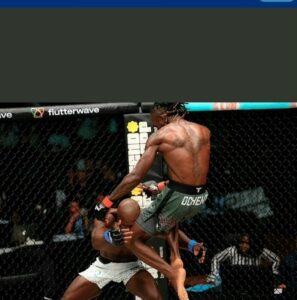 Ocheme Targets Global Stardom After Stunning Flying-Knee Knockout At PFL Africa