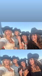 Brittany Mahomes Rocks Corset and Barely-There Lace Shorts at Stagecoach