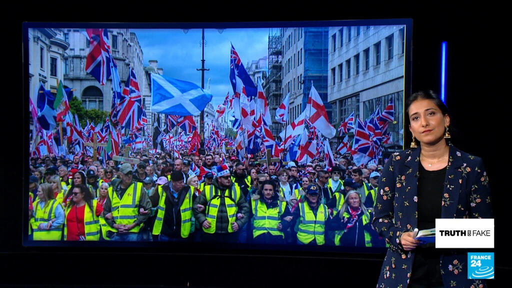 UK far-right rally: AI images, old footage exaggerate ‘Unite the Kingdom’ turnout
