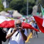Iranian Americans protest Iran government ahead of World Cup match in LA