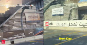 Dubai World Trade Centre Metro Station’s dirty signboard was flagged to authorities. What happened next left the Internet impressed