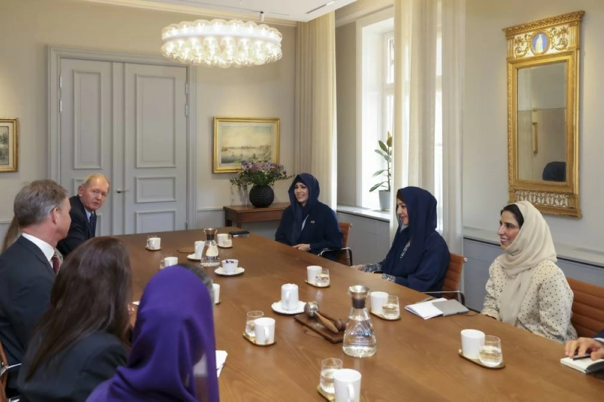 Latifa bint Mohammed explores opportunities to strengthen cooperation and expertise exchange across vital sectors with heads of leading institutions in Sweden