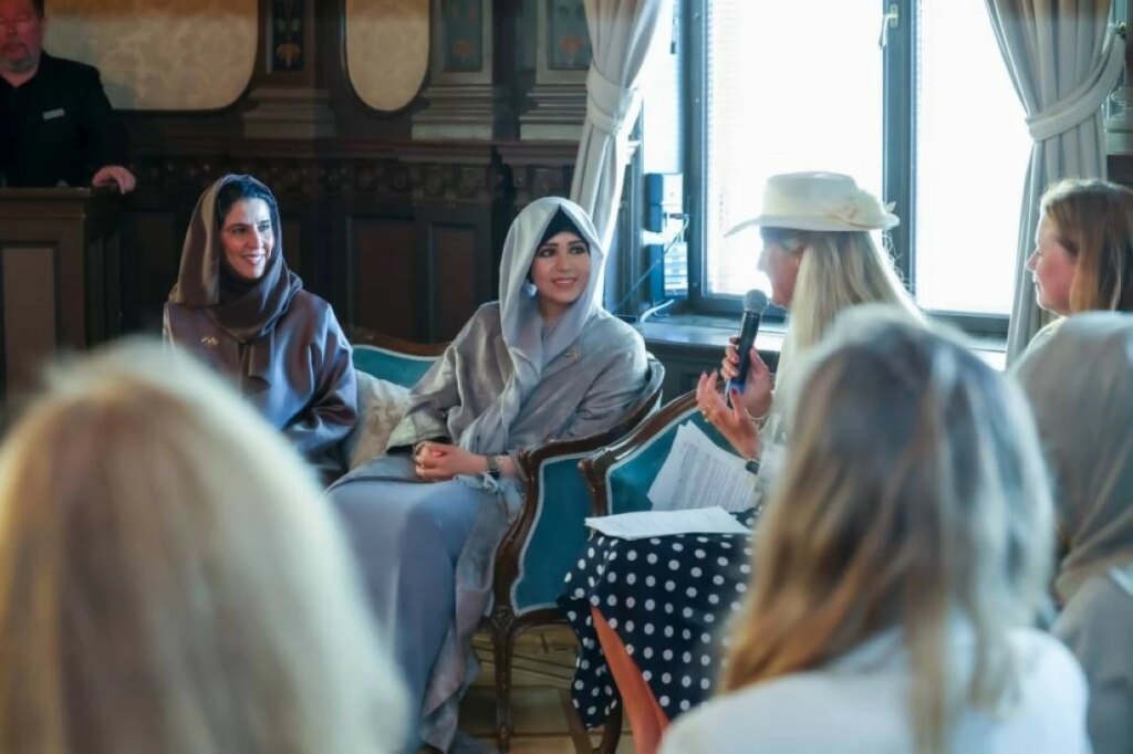 Latifa bint Mohammed meets with prominent female figures, cultural and creative leaders in Sweden