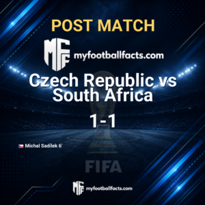Czech Republic 1-1 South Africa: Post Match Review, Full-Time Report and Key Moments