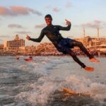 Gaza’s surfers seek solace in the sea