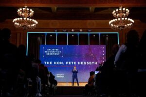 Hegseth, at D-Day event, says Europe faces ’invasion’ of dangerous ideologies