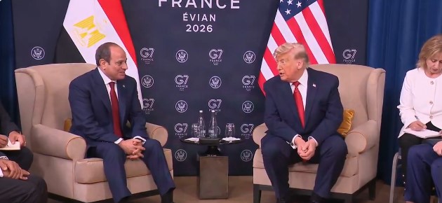 Egypt’s Al-Sisi, Trump Discuss Gaza Ceasefire, Nile Dispute on G7 Sidelines