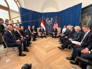 Al-Sisi, Trump Discuss Gaza, US-Iran Agreement at G7 Summit
