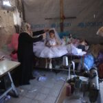 Hope in a dress: Recycled gowns bring moments of escape in Gaza