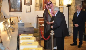Saudi Envoy to Lebanon Tours Ameen Rihani Museum