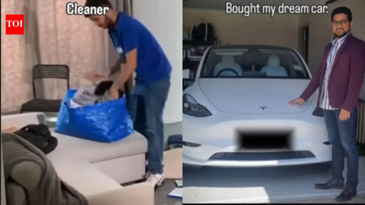 From working as a cleaner to buying a Tesla and a million-dollar home: Indian-origin man’s journey has the internet in tears