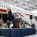 Oil ‘pouring through’ Strait of Hormuz, Trump says, as he unveils new Air Force One