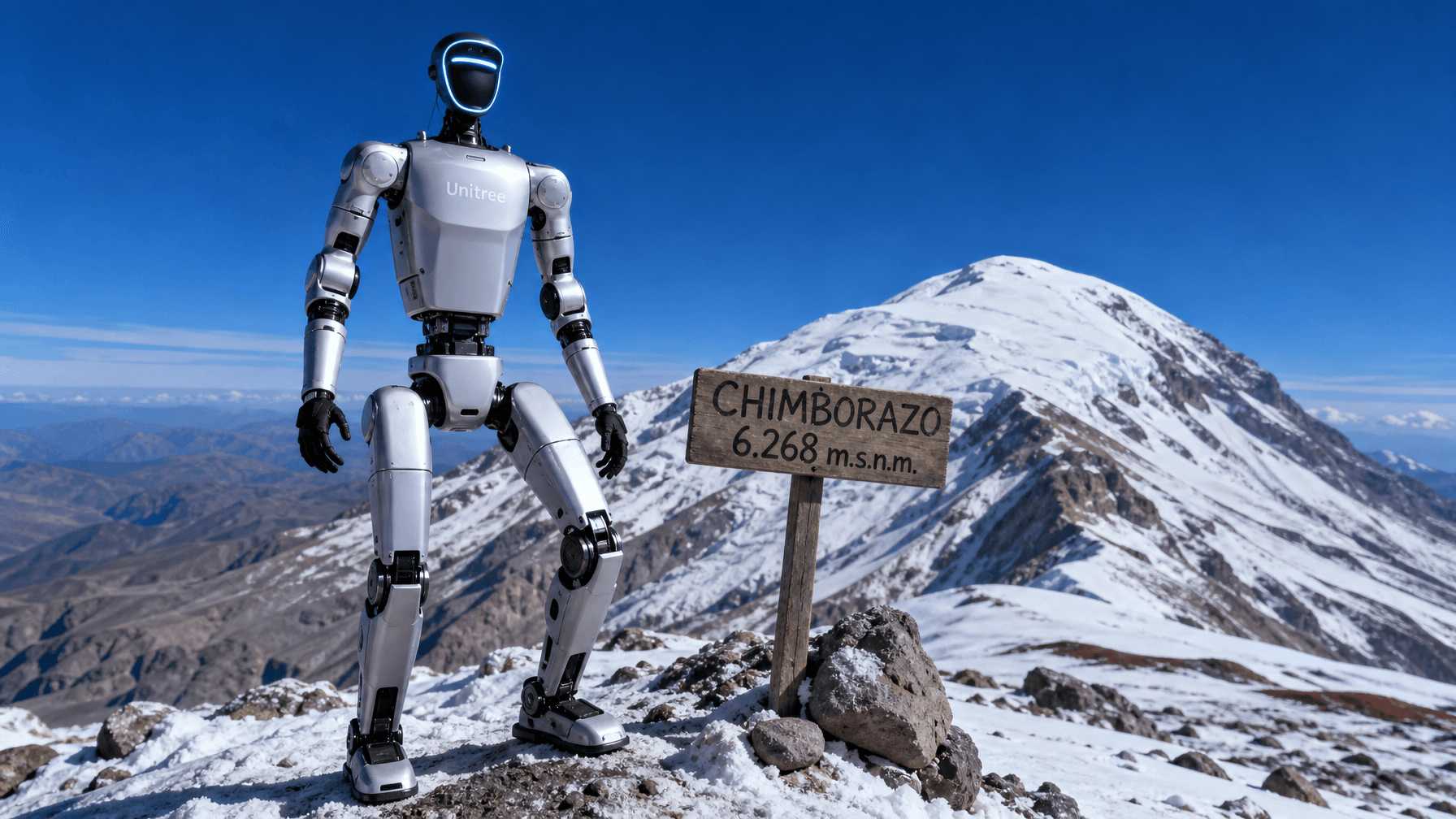 Humanoid Robot Climbs 6,000-Meter Peak for the First Time, Next Stop: Everest