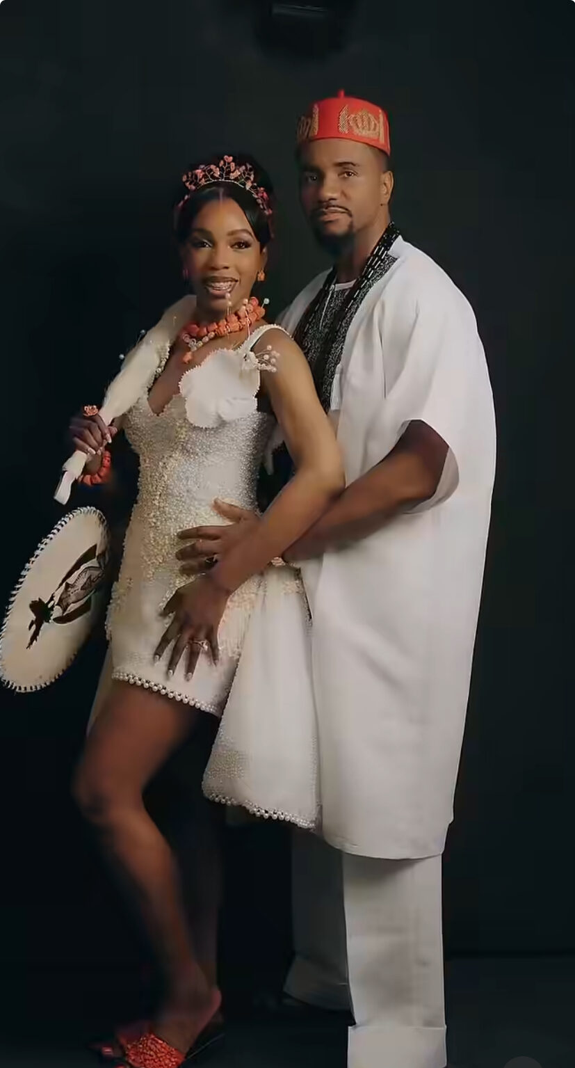 Watch Iffy & Jide Kene Serve Sweet Couple Goals in Their Beautiful Igbo Trad Video! #JideIfe26